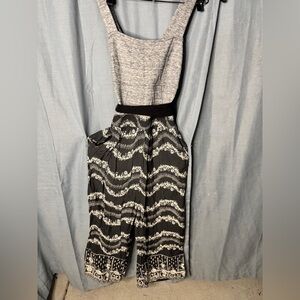 Stylish Black and White Women's Jumpsuit